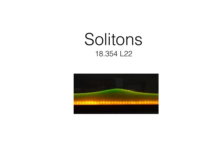 solitons