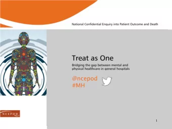 @ncepod  #MH  1  Chapter 1  Background &amp; Method  Hannah Shotton  2  Background  A large