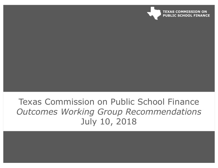 texas commission on public school finance texas
