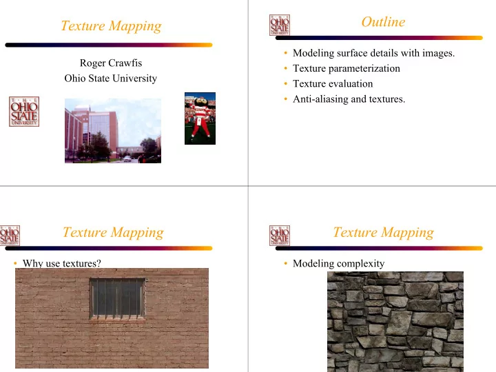 outline texture mapping