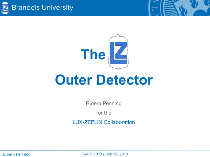 the lz outer detector