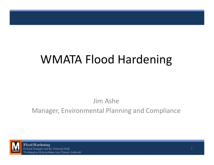 wmata flood hardening