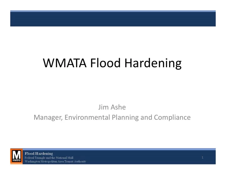 wmata flood hardening
