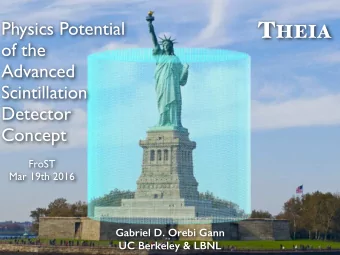 T  ransformational Opportunity High-intensity, long-baseline beam aimed at deep underground lab