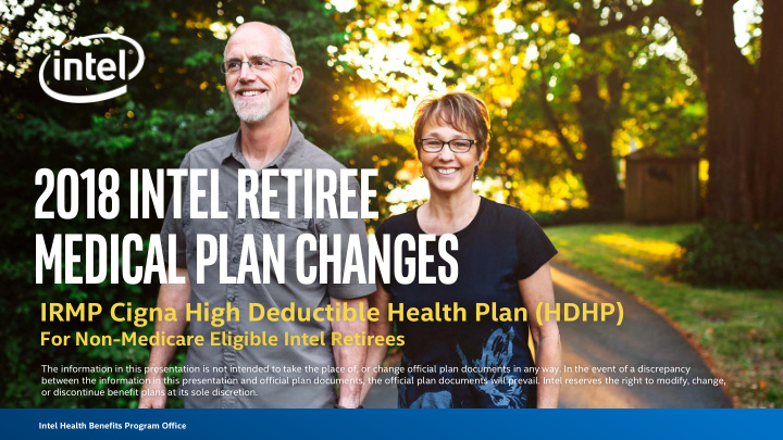 2018 intel retiree 2018 intel retiree medical plan