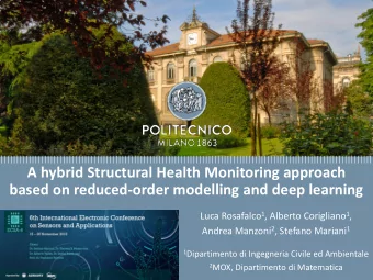 A hybrid Structural Health Monitoring approach  Titolo presentazione  based on reduced-order