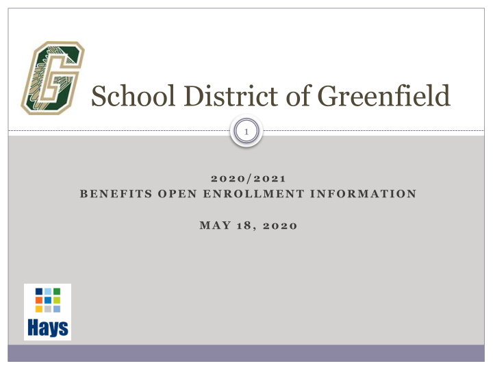 school district of greenfield