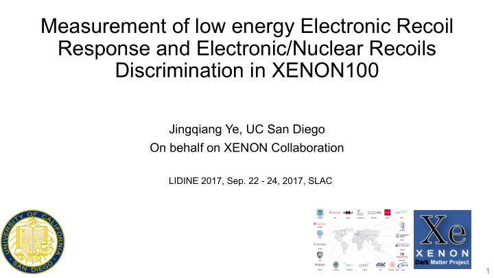 measurement of low energy electronic recoil response and
