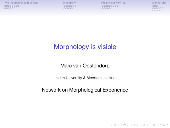 morphology is visible