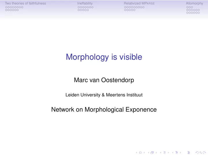 morphology is visible