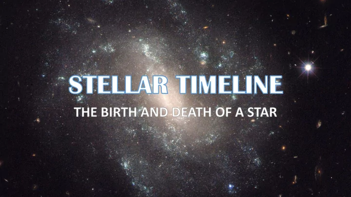 stellar nursery