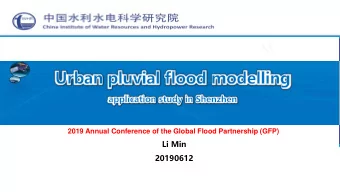 Li Min  20190612  Outline  Outline  Motivation  1  Introduction of urban pluvial flood models  2