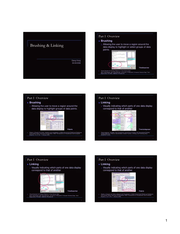 allowing the user to move a region around the