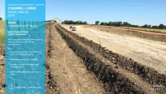 CHANNEL LINING  A4226, WALES  2018  ROAD 2,250SQM CC8 TM BULK  NEW ROAD BYPASS  CREST DRAINAGE  600