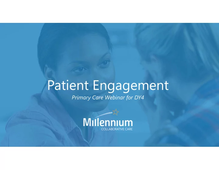 patient engagement
