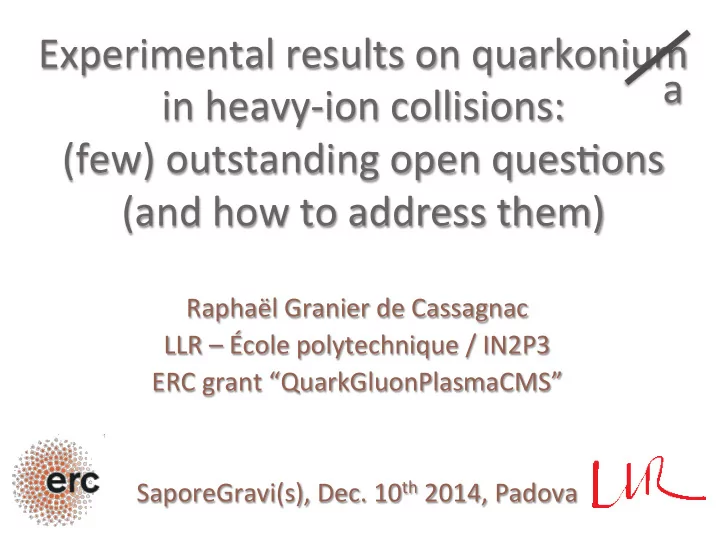 experimental results on quarkonium a in heavy ion