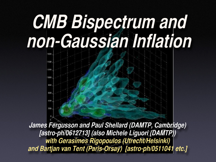 cmb bispectrum and non gaussian inflation