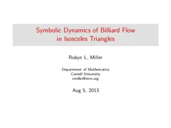 Figures from Zorich, 2008  Some low-dimensional dynamical systems induce a dynamical system of the