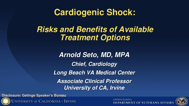 cardiogenic shock