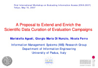 a proposal to extend and enrich the a proposal to extend