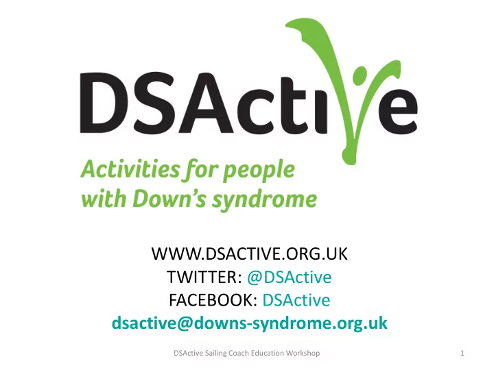 dsactive org uk