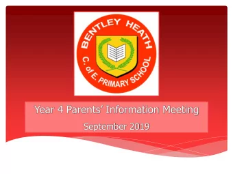 Year 4 Parents Information Meeting  September 2019  Year 4 Team  Class 9  Miss Warner  Class