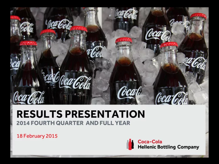 results presentation
