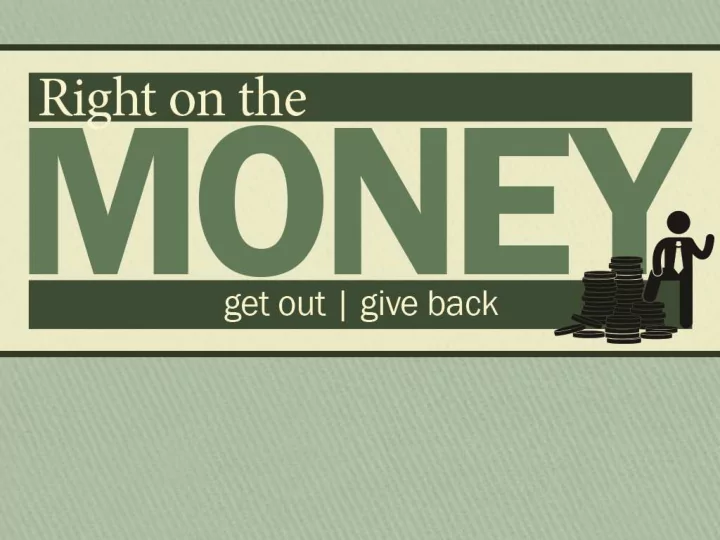 1 commit to the priority ity of giving to god first