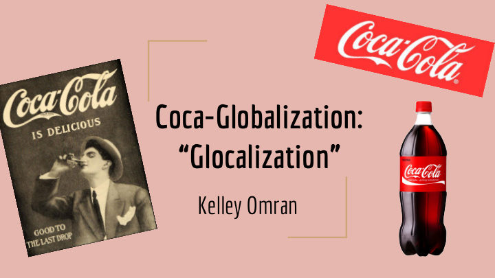 coca globalization glocalization