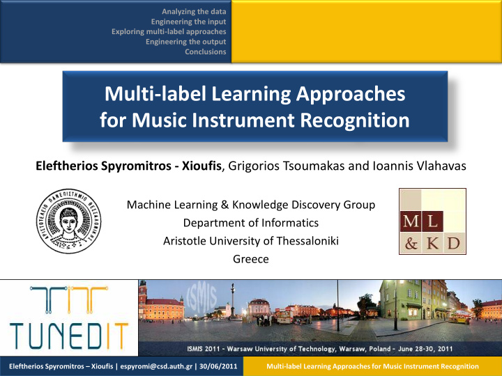 multi label learning approaches for music instrument