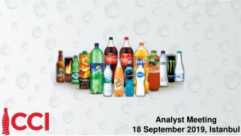 18 September 2019, Istanbul  Forward-Looking Statements  2  This presentation includes