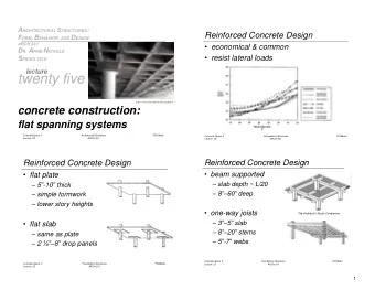 twenty five  http:// nisee.berkeley.edu/godden  concrete construction:  flat spanning systems