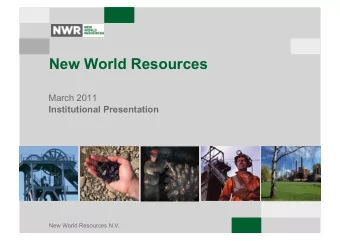 Disclaimer Forward looking statements  Certain statements in this document are not historical facts