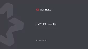 FY2019 Results  4 March 2020  Disclaimer  This presentation and its contents are confidential  This