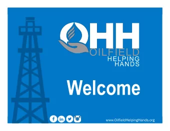 Welcome  www.OilfieldHelpingHands.org  www.OilfieldHelpingHands.org  Oilfield Helping Hands  Sally