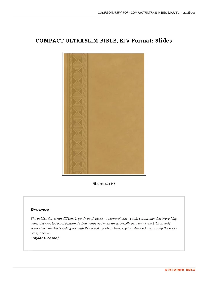 compact ultraslim bible kjv format slides compact