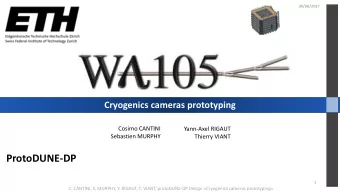 ProtoDUNE-DP  1  C. CANTINI, S. MURPHY, Y. RIGAUT, T. VIANT, protoDUNE-DP Design Cryogenics