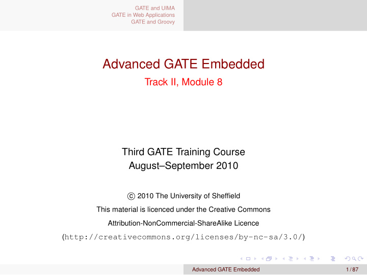 advanced gate embedded