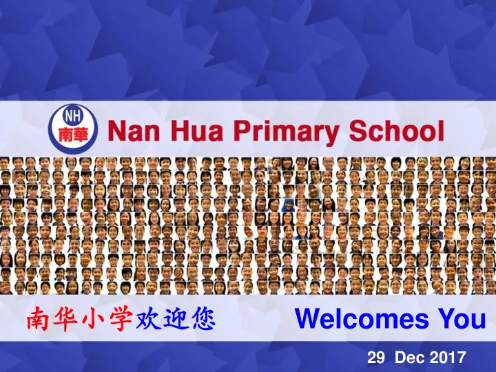 welcomes you