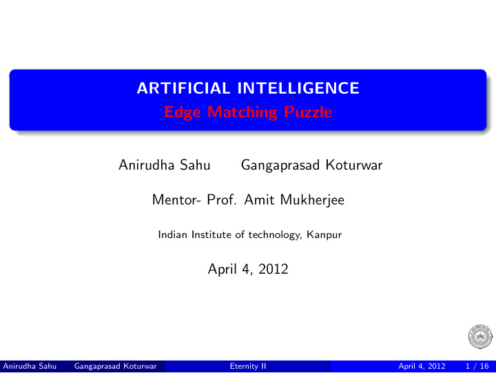 artificial intelligence edge matching puzzle