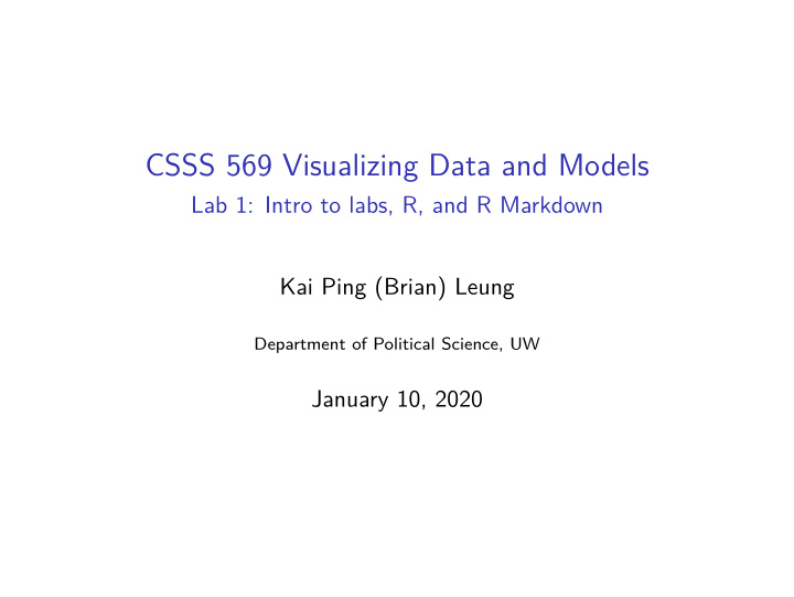 csss 569 visualizing data and models