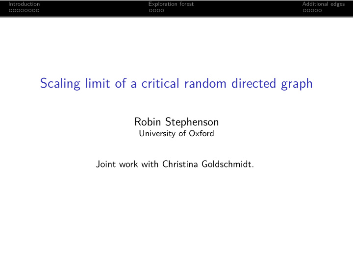 scaling limit of a critical random directed graph