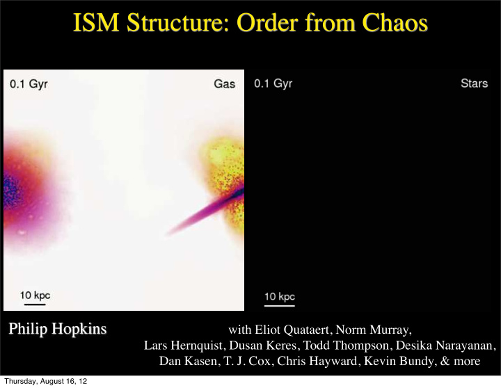 ism structure order from chaos