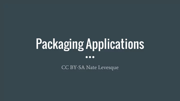 packaging applications