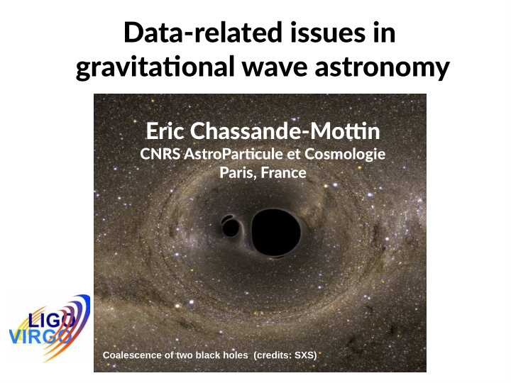 data related issues in gravitatjonal wave astronomy