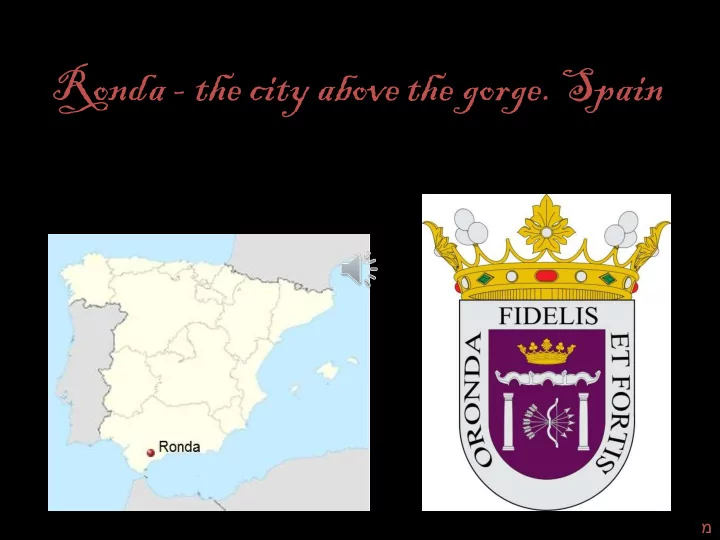 ronda the city above the gorge spain