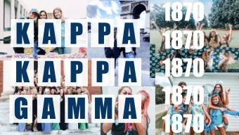 ORGANIZATION &amp; CHAPTER HISTORY  FOUNDED ON  WELCOME TO EPSILON MU!  MARCH 7, 1970    Kappa