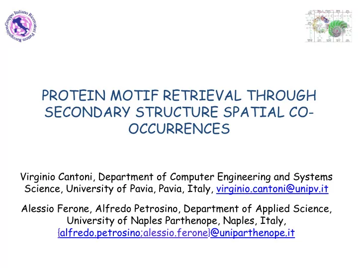 protein motif retrieval through secondary structure
