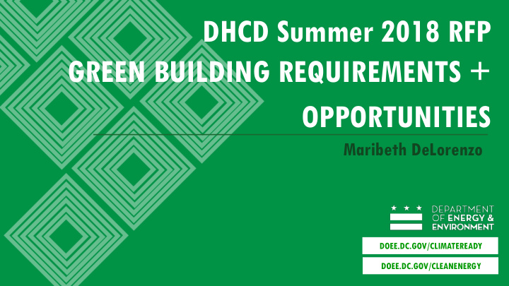 dhcd summer 2018 rfp