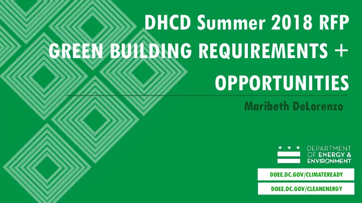 dhcd summer 2018 rfp